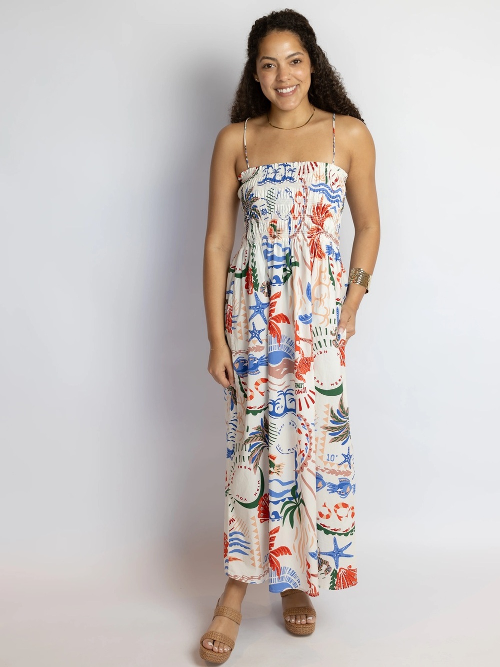Cornelia Getaway Midi Dress Multi